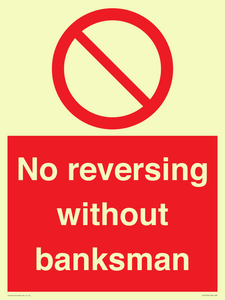 No reversing without banksman